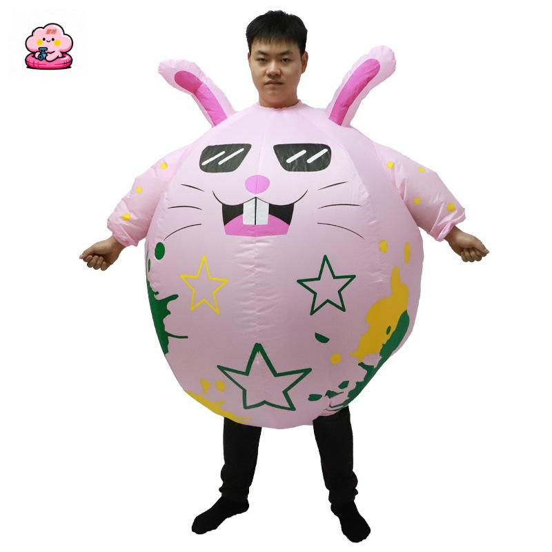 Inflatable Cute Cartoon Turkey Costume for Halloween and Parties