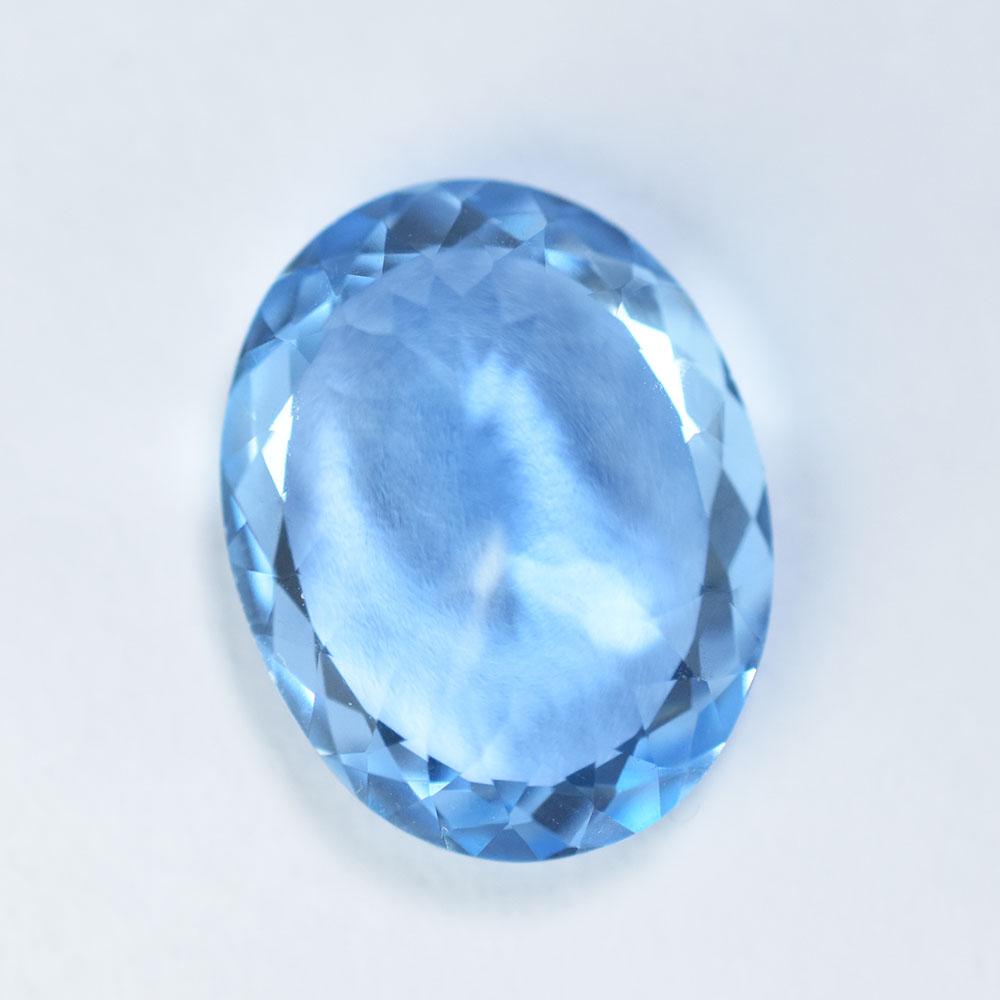 Natural Blue Sapphire Loose Gemstone 9.5 Ct Oval Cut for Art Use September Birthday Birthstone