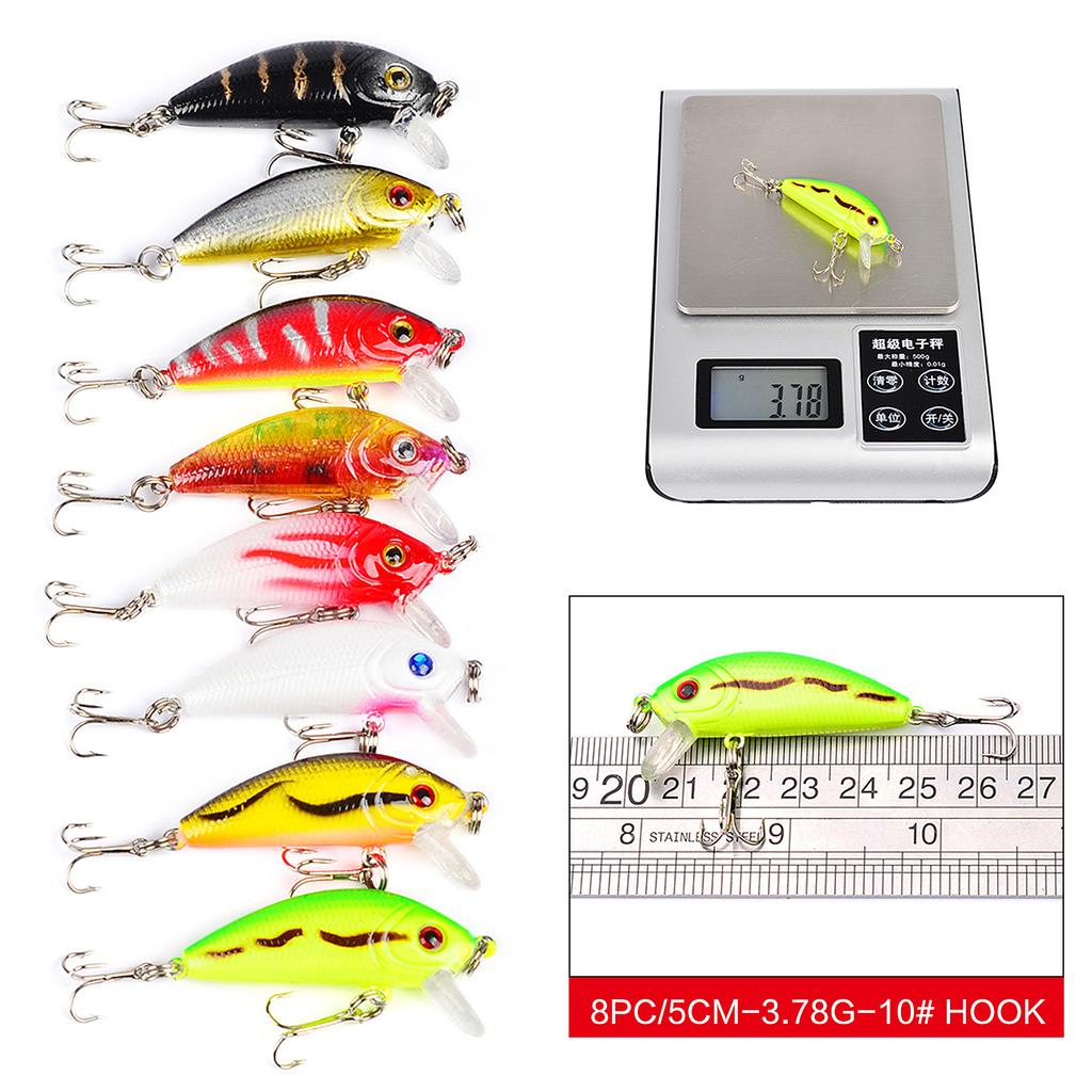 Fishing Lures Set Artificial Hard Bait Bionic Fishing Lure Minnow Bait Swimbait Crankbait Lures