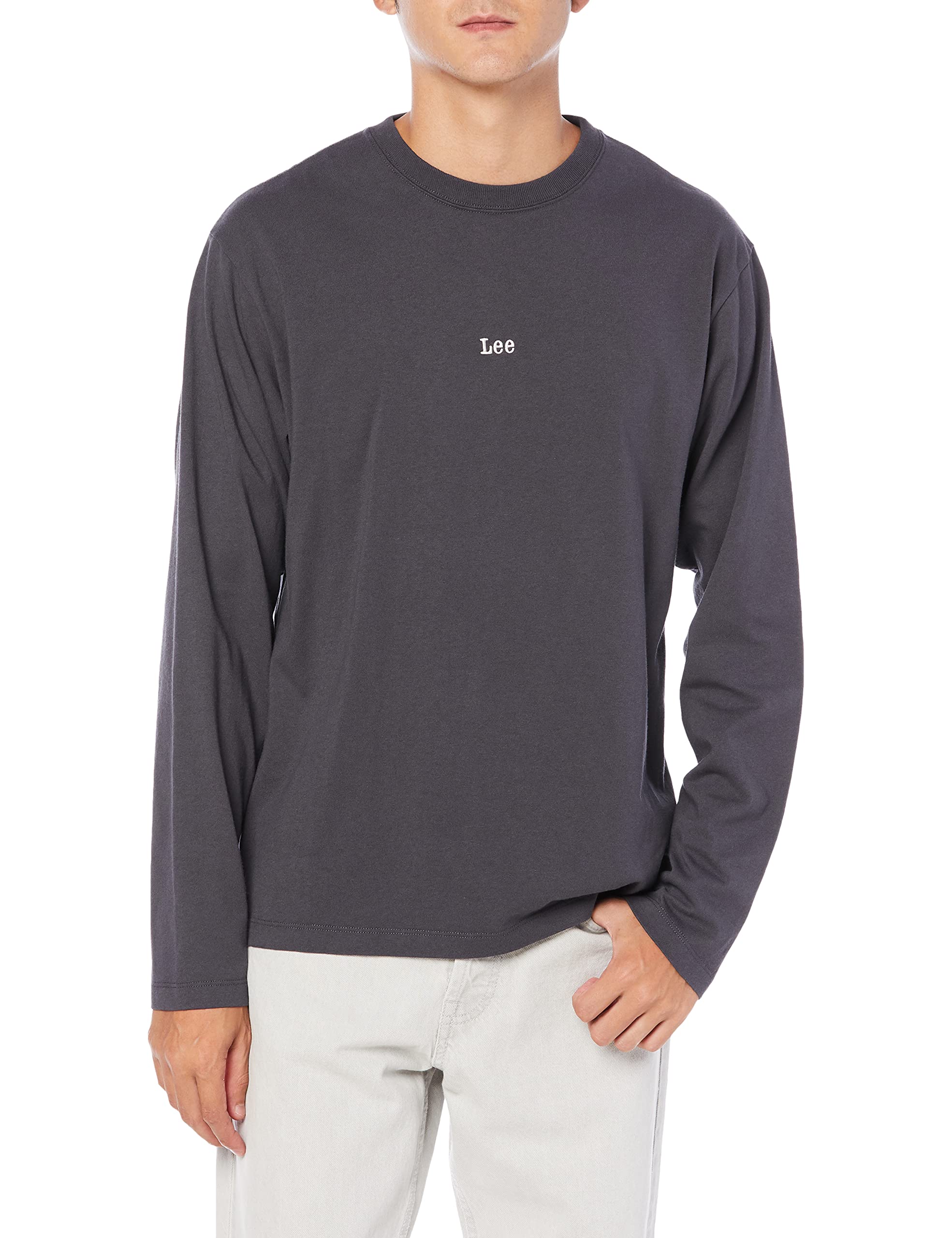 

Lee TEE FRISKO Size S BACK-PRINT L/S Black, чёрный