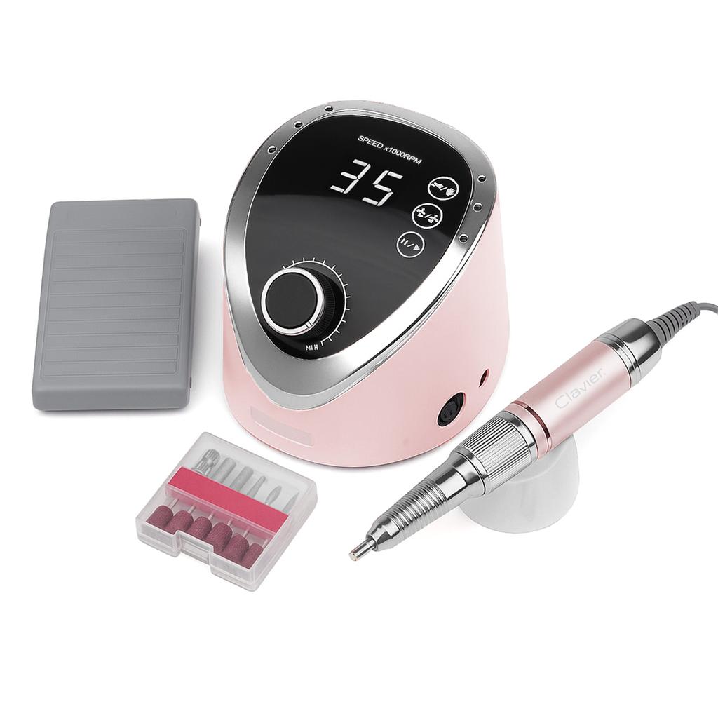 Clavier fx830 frezarka kosmetyczna do paznokci manicure 65w - różowa