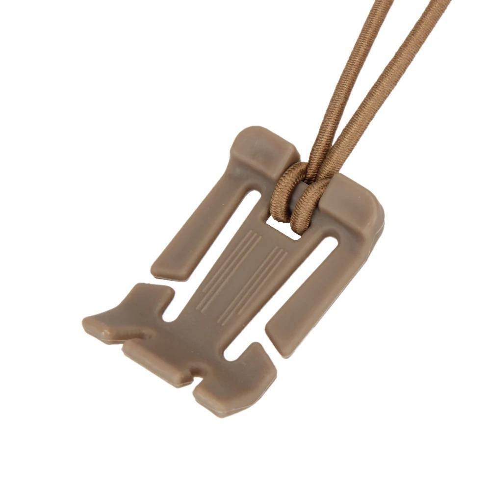 5pcs outdoors Tactical Triangular Buckle with Elastic Carabiner Clips Nylon Camping Bag Hanger Hook Clamp Rope Webbing Buckle
