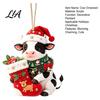 Farm Themed Xmas Decorations Cute Cow Christmas Ornament, Acrylic Cartoon Milk Hanging Decoration, 2D Durable Printed Keepsakes Flat Farmhouse Animal