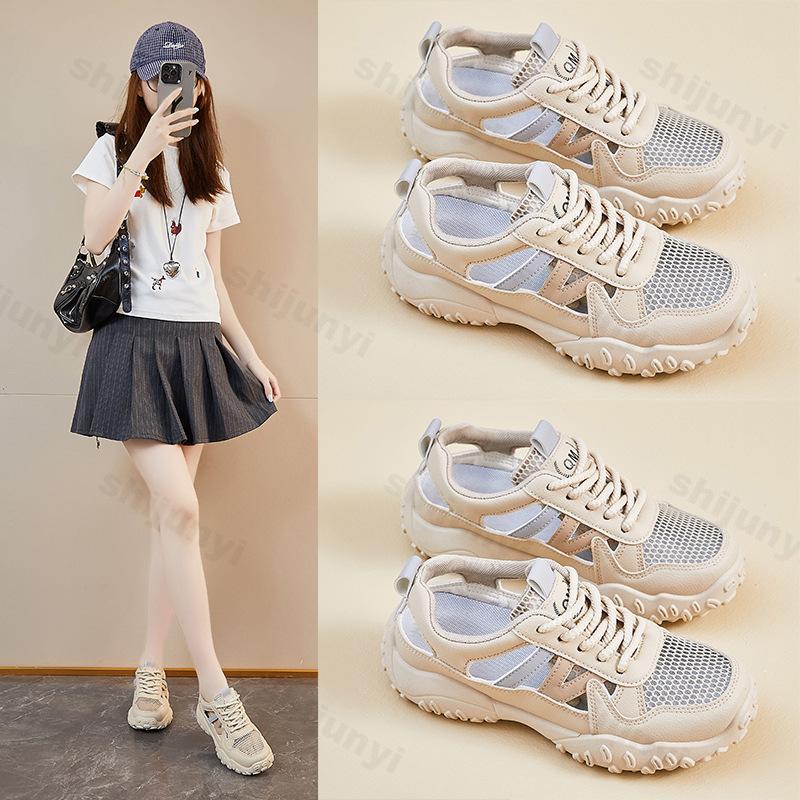 Fashion Women Sports Sandals Summer Autumn Comfortable Hollow Out Outdoor Casual Shoes Fashion Mesh Breathable Lace Up Female Zapatillas