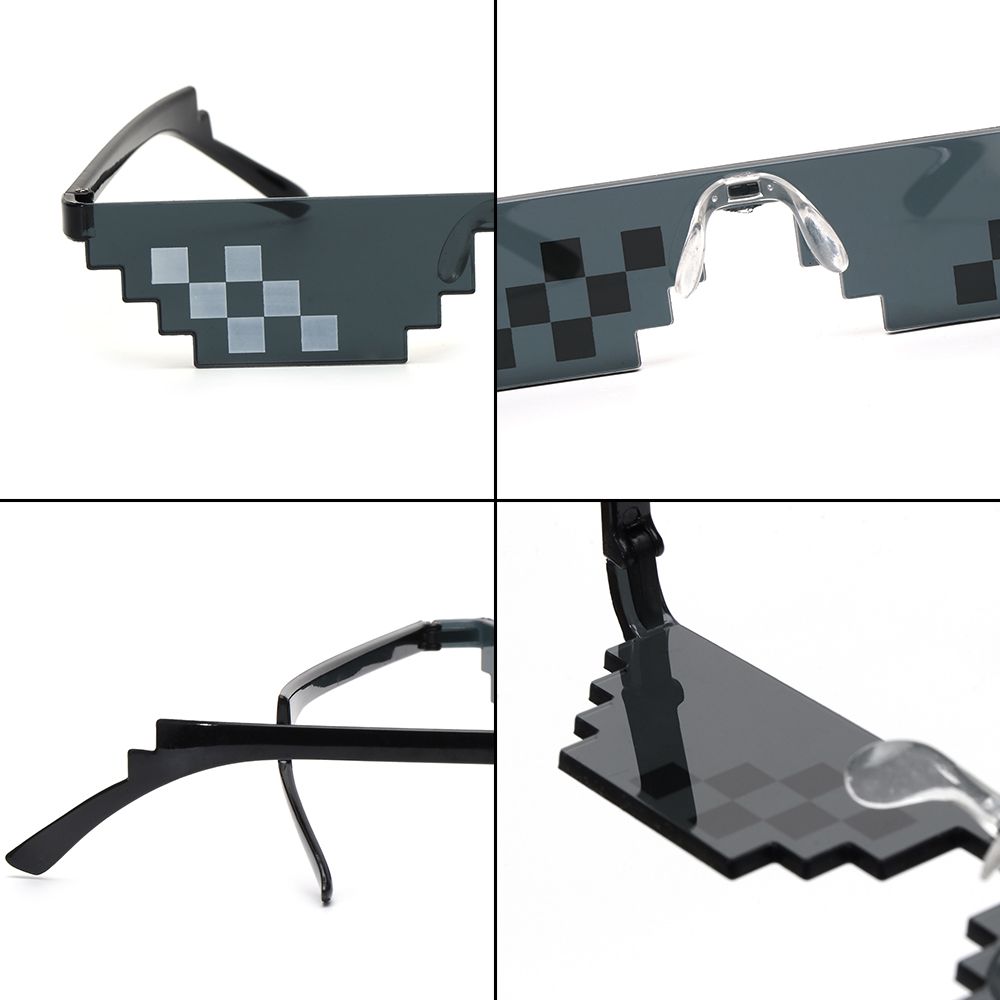 Gift Birthday/Party Cosplay Favors Gamer Robot Sunglasses Pixel Mosaic Sunglasses Sunglasses