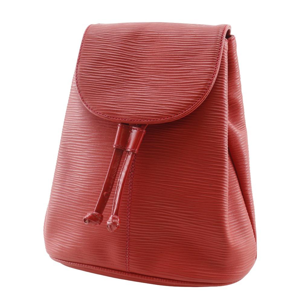 Fendi Mini Backpack Backpack Daypack Vintage Red Calfskin Women Used