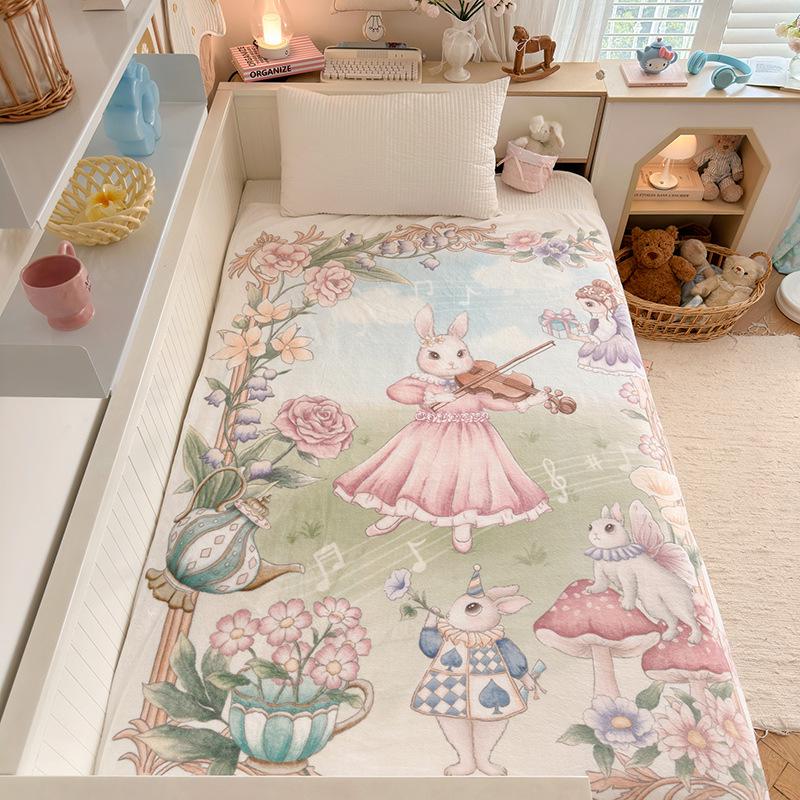 Class A Cloud-Feel Velvet Fairy Tale Hand-Painted Autumn/Winter Thick Milk Velvet Nap & Sofa Blanket