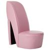 High Heel Shoe Shaped Chair Faux Leather