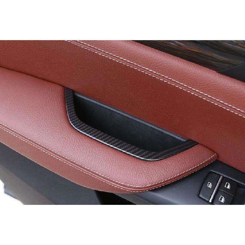 For BMW X3 F25 X4 2011-2017 ABS Carbon Fiber Car Door storage box Frame Trim 1X