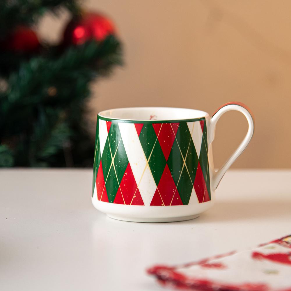 Exquisite Christmas Ceramic Plate Light Luxury Hotel Restaurant Steak Plates Home Party Cuisine Plate Rice Bowls Christmas Gifts