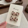 Strawberry Embroidery Bow Hairpin Hairclips Cute Hair Rope Tie Scrunchies Rubber Band Elastic Hair Band Girls Hair Accessories