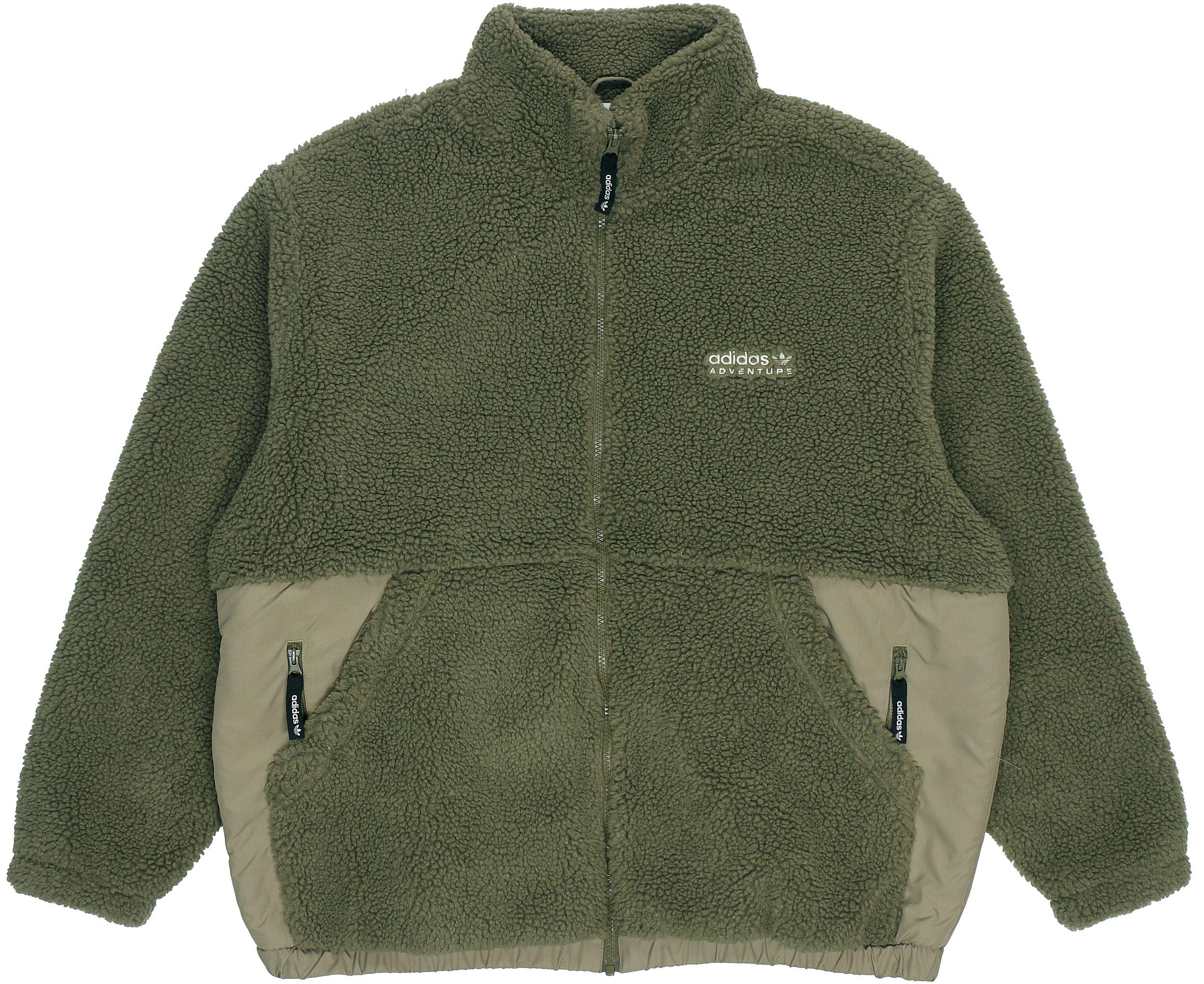 Adidas Originals Sherpa Jacket Men s Green HC0365 S
