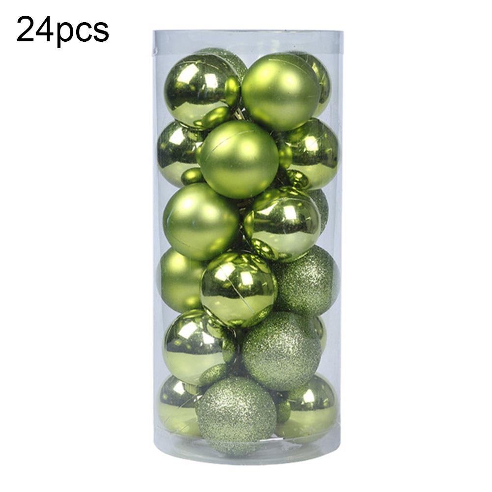 Xinlhanlh 24Pcs Christmas Ball Hanging Bauble New Year Wedding Home Party Tree Decoration