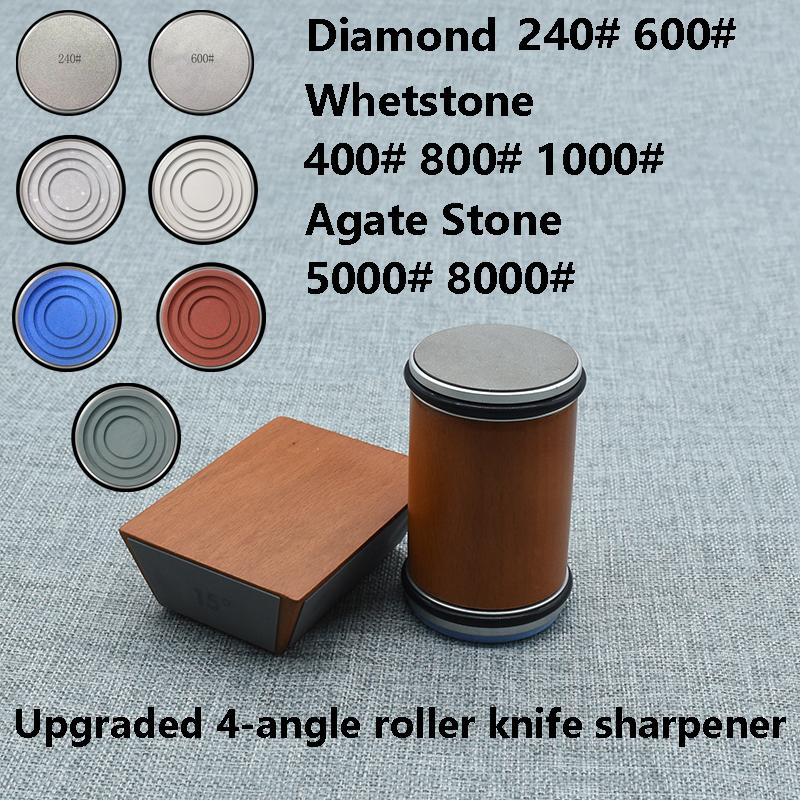 Rolling Knife Sharpener Kitchen Magnetic Roller Professional System Tool  Whetstone Upgraded 4-angle Roller Knife Sharpener Hot