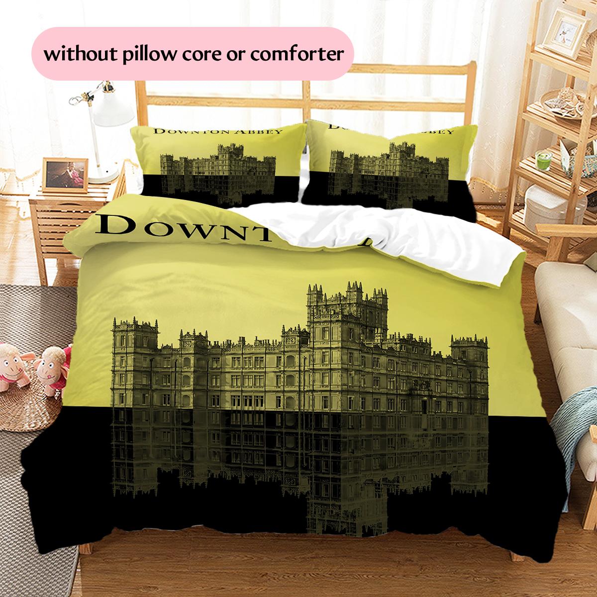 

Downton Abbey Pattern Bedding Home Decoration Birthday & Festival Gift (1 * duvet cover + 2 * pillowcase, without core) 135x200cm
