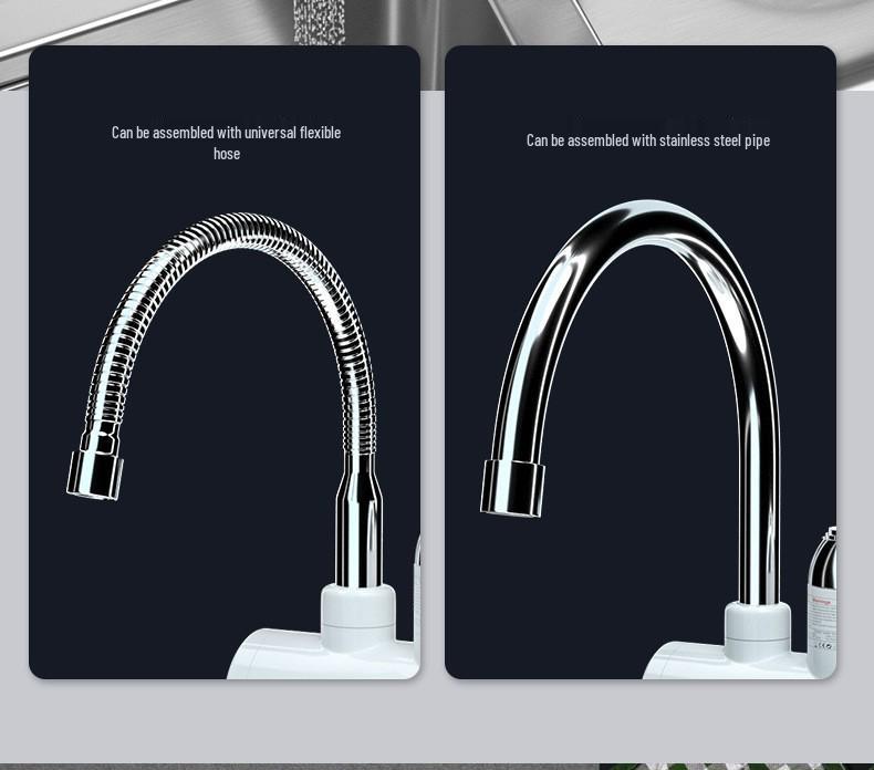 Dual-Use Instant Electric Water Faucet for Kitchen & Bathroom - Hot/Cold Small Water Heater for Shower