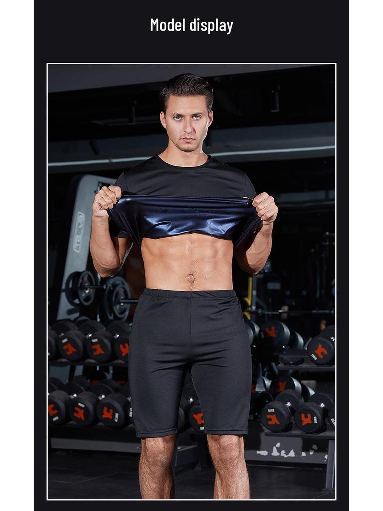 Men's Fitness Sweat Suit - Fat Burning Gym & Running Set