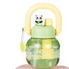 Cute Cartoon Panda 800ml Large Capacity Plastic Water Bottle With Handle Portable Straight Drink Cup For Children School Office