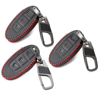 Leather Car Key Cover For Nissan Qashqai J10 J11 X-Trail T31 T32 Tiida Pathfinder Murano Note Juke