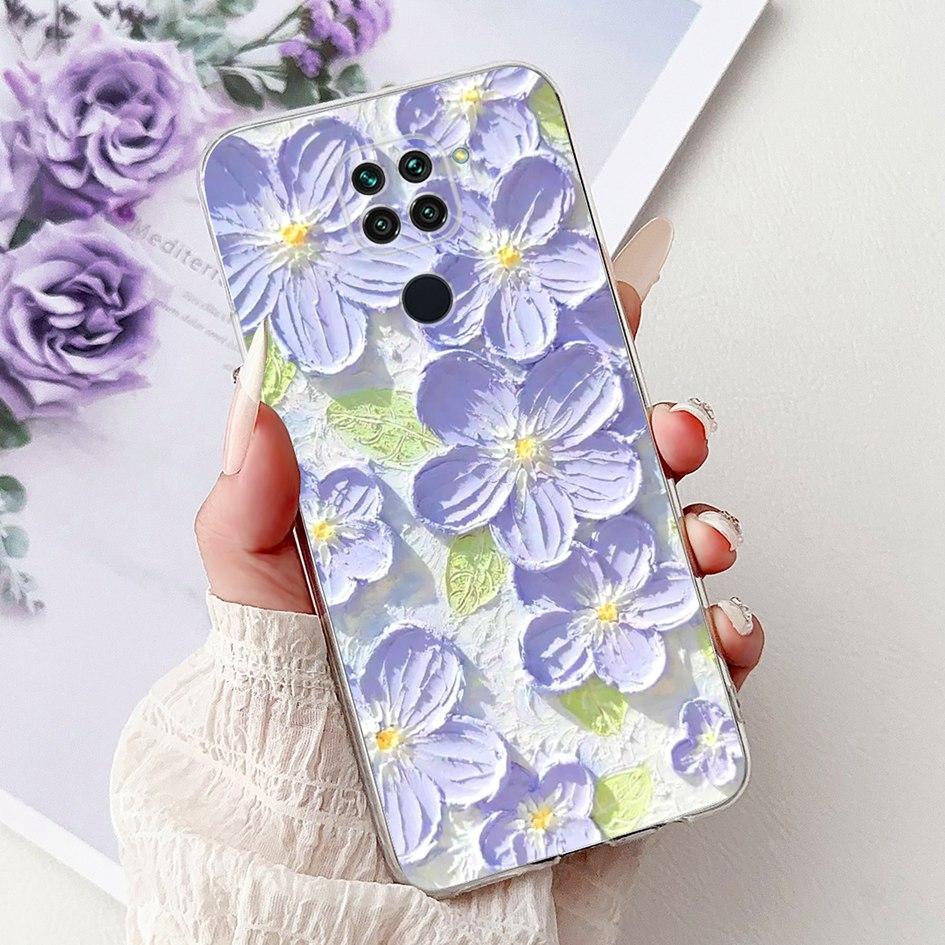 For Xiaomi Redmi Note 9 Case Redmi Note9 Cover M2003J15SC M2003J15SG Fashion Butterfly Phone Case Shockproof TPU Soft Back Cover