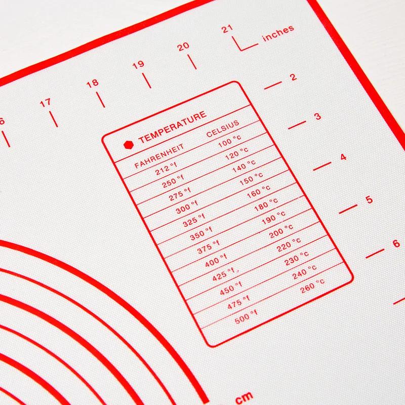 Silicone Baking Mat Rolling Dough Mat Kneading Pad Non-stick Silicone Pastry Mat Pizza Dough Liner Kitchen Baking Accessories