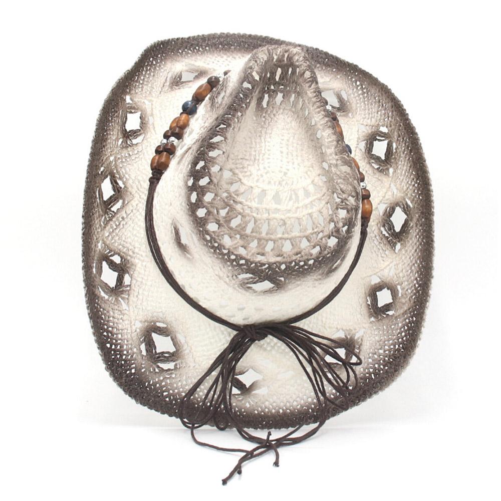 with Vintage Decorative Bands Beach Sun Hat Wide Brim Western Cowgirl Hat Cowboy Hat for Holiday