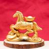 Carefully Selected 12 Zodiac Sand Gold Ornaments: Instant Wealth Horse - Welcoming Wealth Decoration for Living Room or Shop Entrance