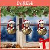 Car Interior Ornament Keyring With Cute Tiger Wearing Christmas Hat Design Acrylic Pendant For Travel And Gift