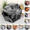 1pc Star Umbrella Portable Folding Umbrella Iron Frame Hole Bone Structure Outdoor Home Umbrella