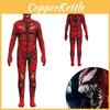 Oszałamiający Dziecięcy Kombinezon Venom Carnage Czerwony Kostium Całokształtny na Halloween Cos Performance