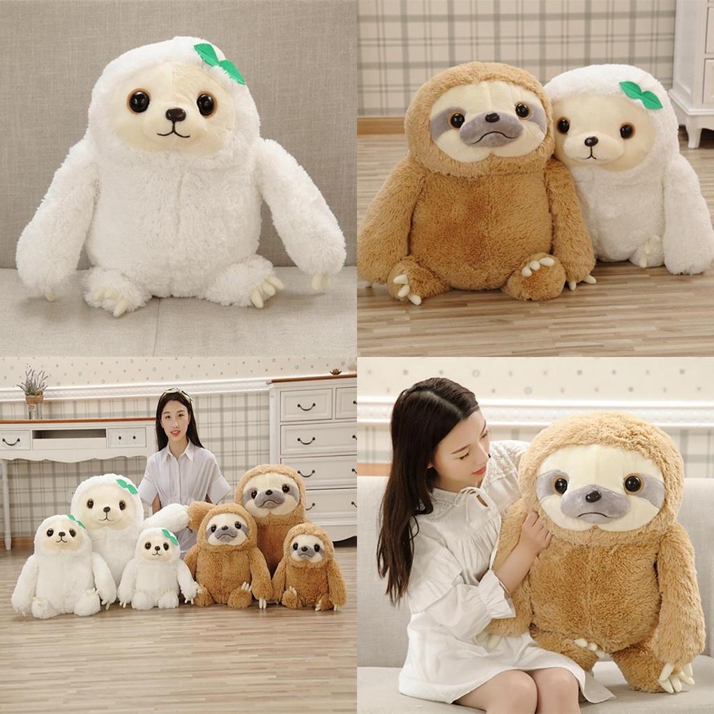 Adorable Giant Sloth Stuffed Plush Toy Pillow Cushion Perfect For Christmas Gifts