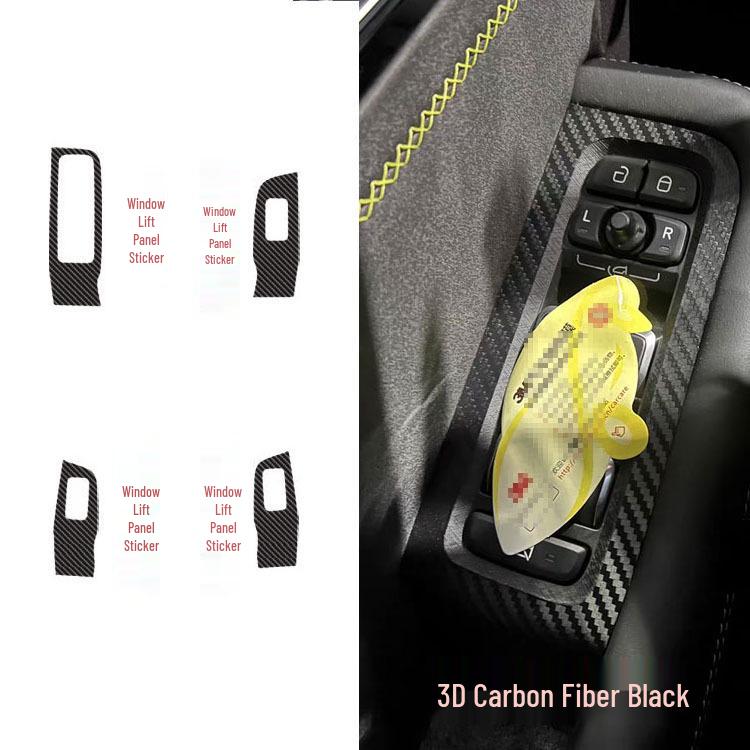 Lynk & Co 03 Carbon Fiber Center Console & Gear 02 Interior Mod Black Warrior Sticker