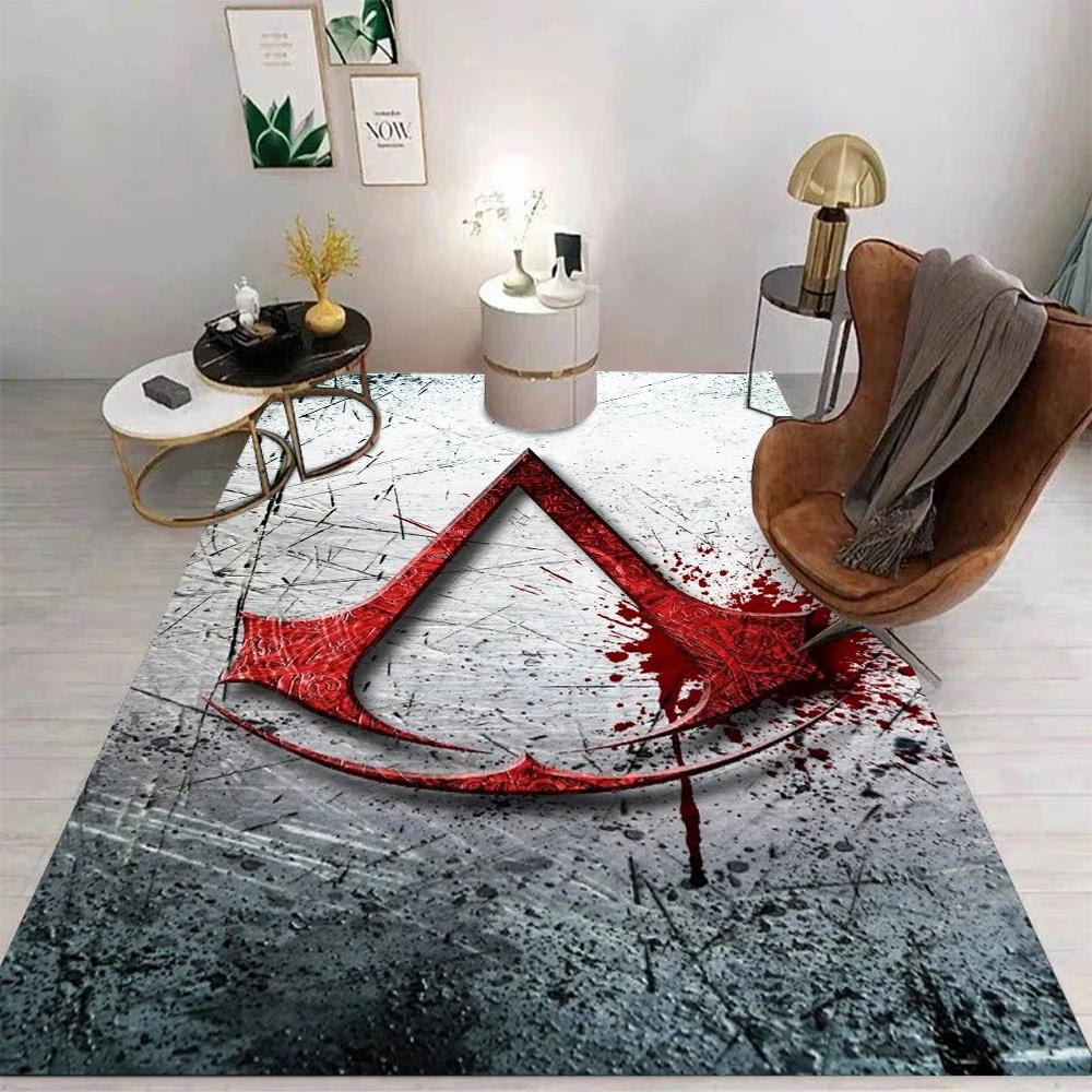 Assassins Creed 3D Printed Carpet for Living Room Decor The Game Leap of Faith Gaming Bedroom Area Rug Aesthetic Decor Foot Mats
