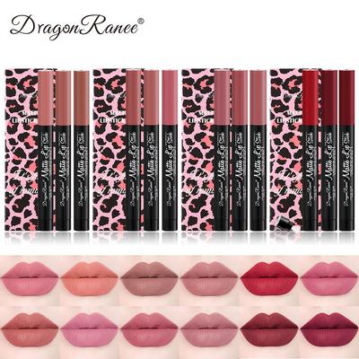 Automatic Rotation Red Pen Matte Fog Lip Balm Pen Is Not Easy To Decolor Three Sets of Box Makeup Strip Pen
