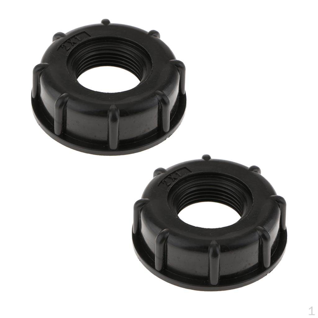 2pcs IBC Tank Adapter(), Barrel Valve Fittings For Home and Garden Water Connectors- Coarse Thread