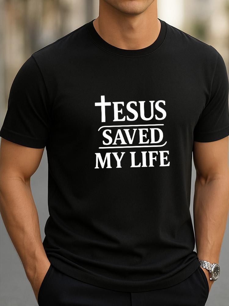 Jesus Saved My Life T-Shirt Christian Faith Graphic Tee Unisex Tee Unisex T-Shirt