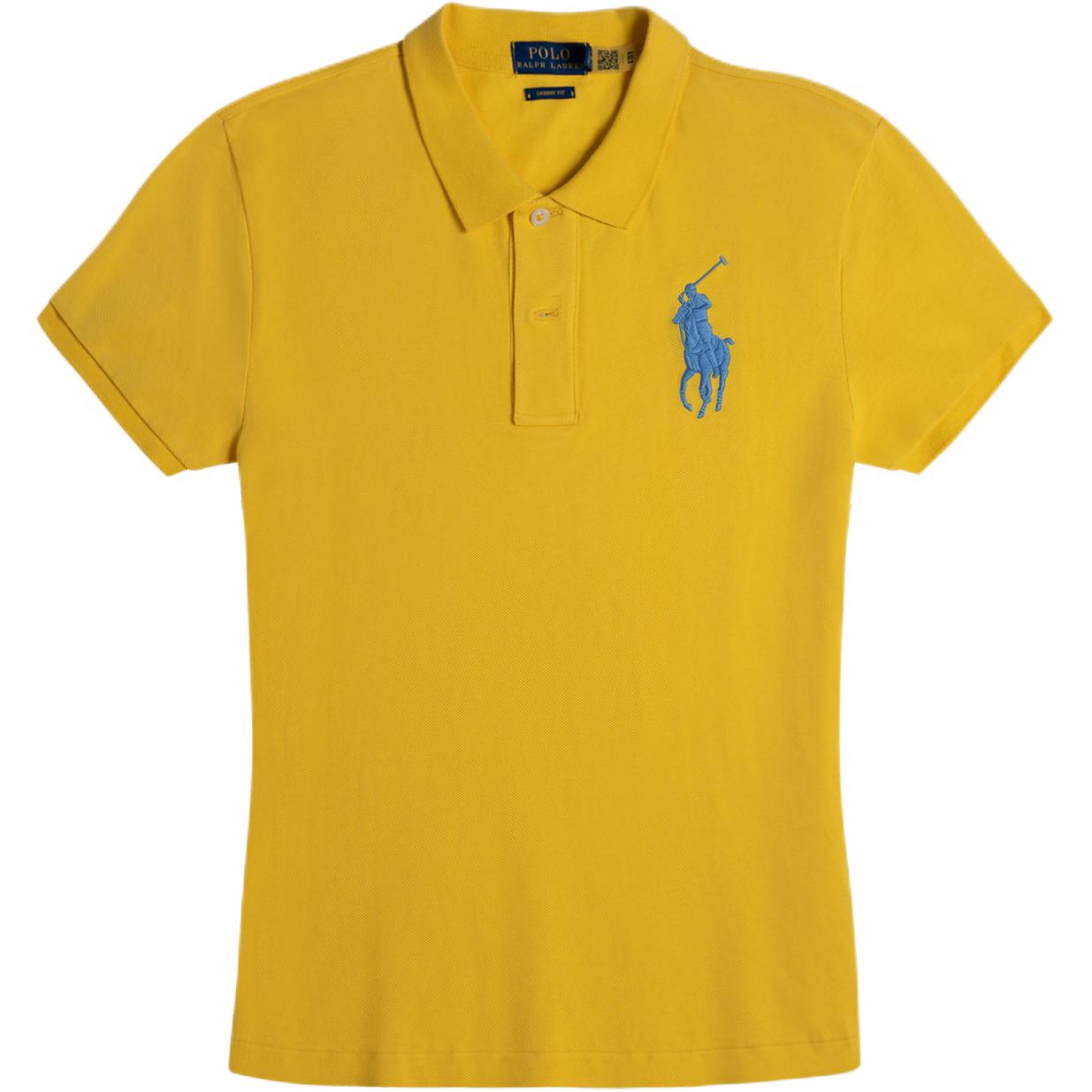 

Polo Ralph Lauren SS24 Вышитая футболка-поло с коротким рукавом с логотипом Big Pony Женские топы 211661697-060 XL