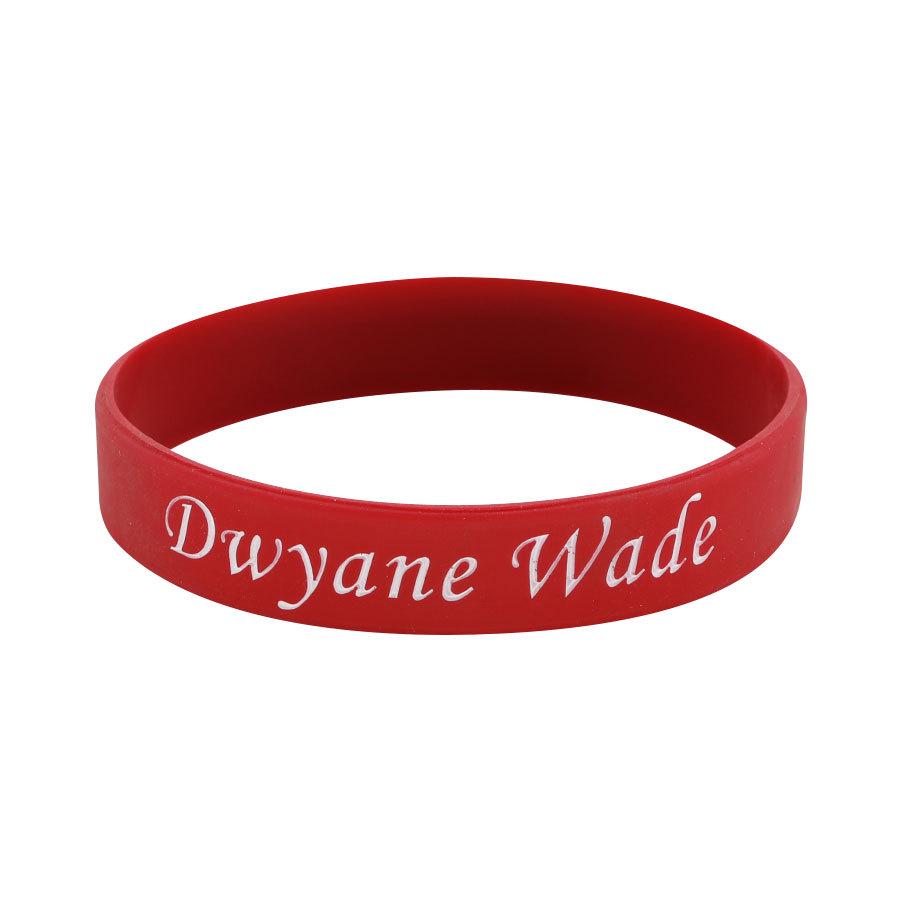 Douyin Popular NBA Star Signature Luminous Silicone Sports Bracelet/Wristband