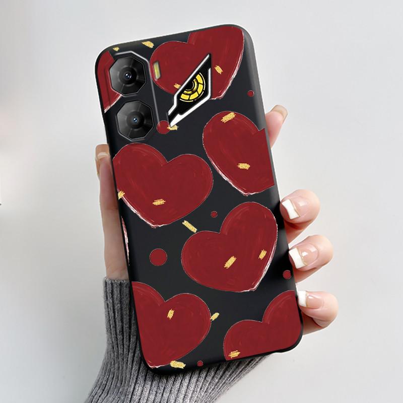 Custodia per Telefono Per ZTE Nubia Neo 3 5G Z2464N Custodia Estetica Moda Gatto Carino Cartone Animato Nero Morbido TPU Silicone Copertura Protettiva Completa