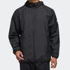 adidas Men's Windbreaker Hooded Jacket Black FM5345