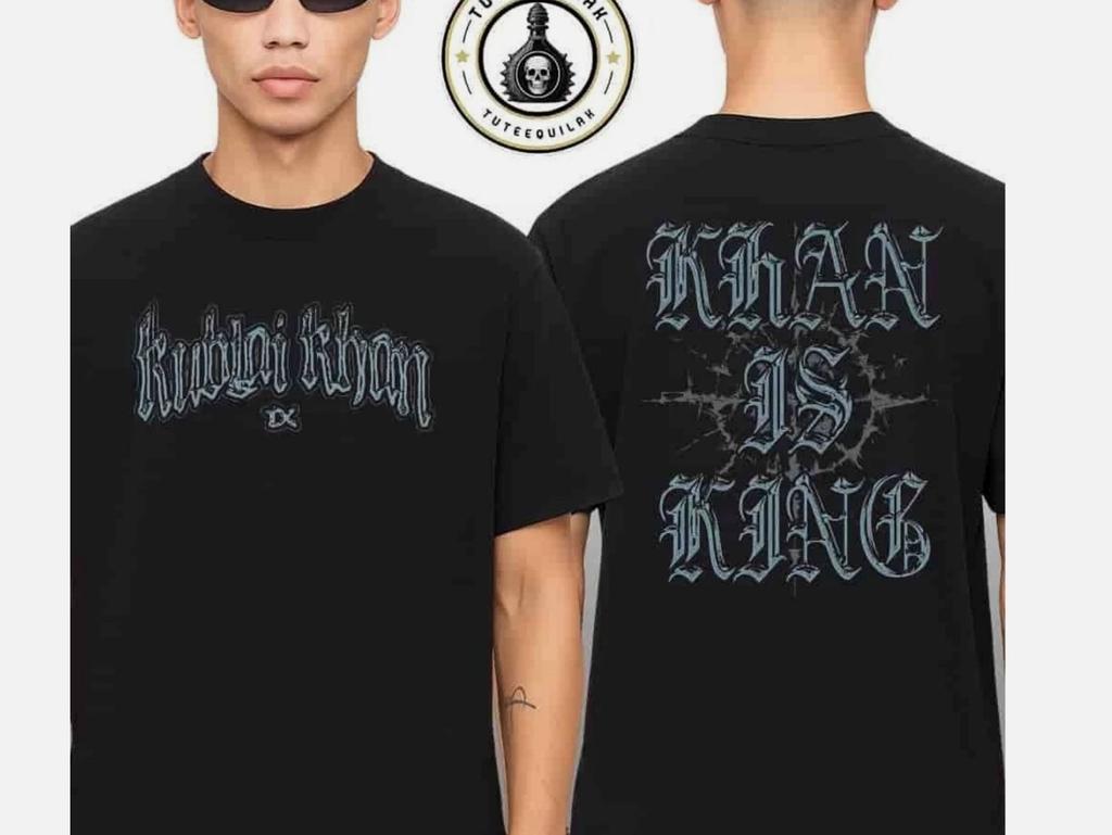 Kublai Khan TX Khan Is King Merchandise 2025 Two Sided T-Shirt