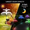Solar Jellyfish Light Decoration Outdoor Waterproof 3/5 Layer Optical Fiber for Pathway Outside Pathway Lawn Patio Outside Decor