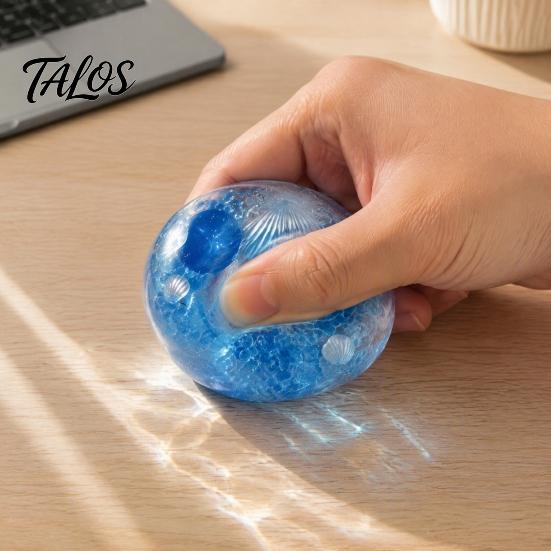 Stress Relief Toys Clear Ball Fidget Toy, Anxiety Squeeze Slow Rebound Transparent Toy for Home Office School