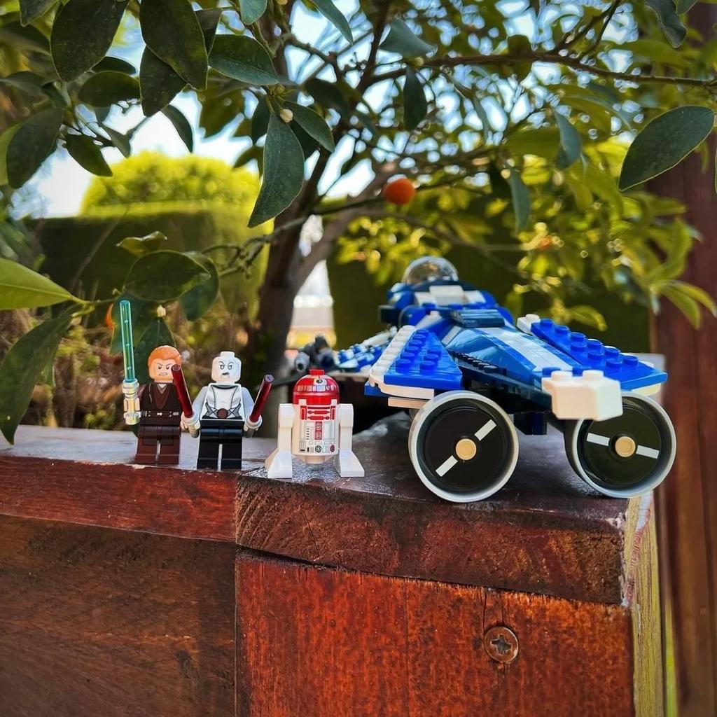 New Movie Series Jedi Fighter 75087 Building Blocks Set, Anakin's Custom Star Fighter Model Toys, Great Gift for Star Wars Fans