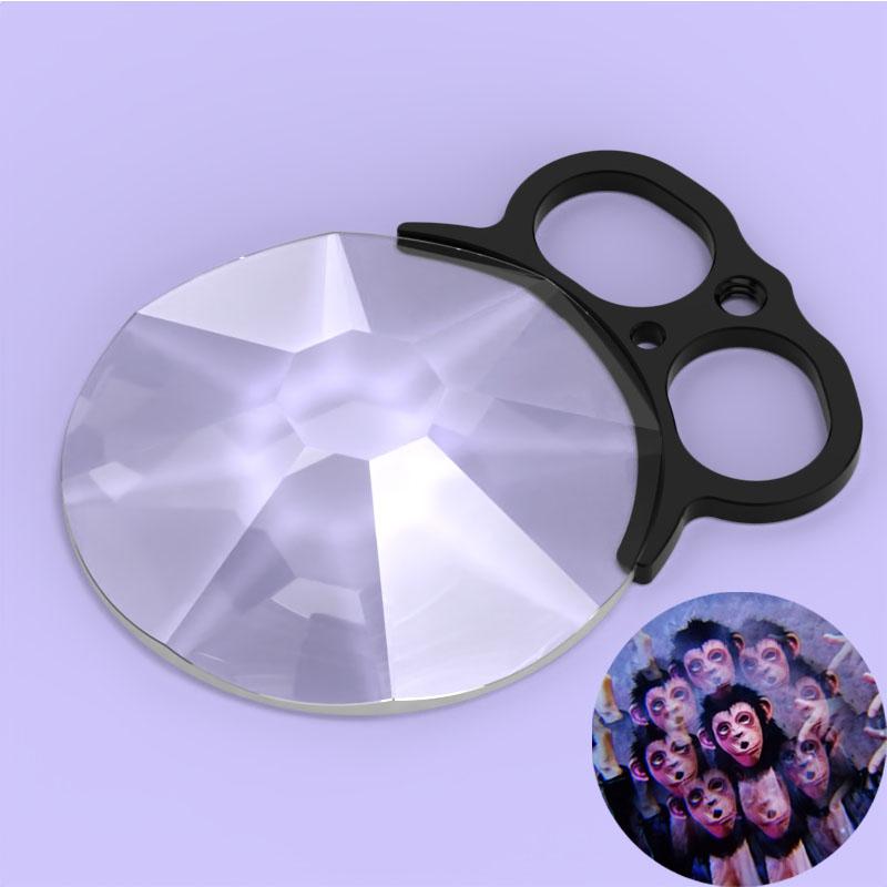 Ruční Kaleidoscope Hranol Sklo Fotoaparátu Halo Speciální Efektový Filtr pro Canon r50 příslušenství
