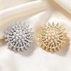 Sparkling  Pearl Brooch Snowflake Design 2 Color Options For Wedding Party Formal Events