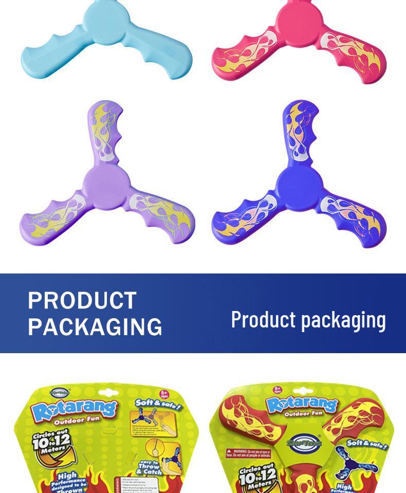 Three-Leaf Boomerang: Safe Outdoor Toy for Boys & Girls