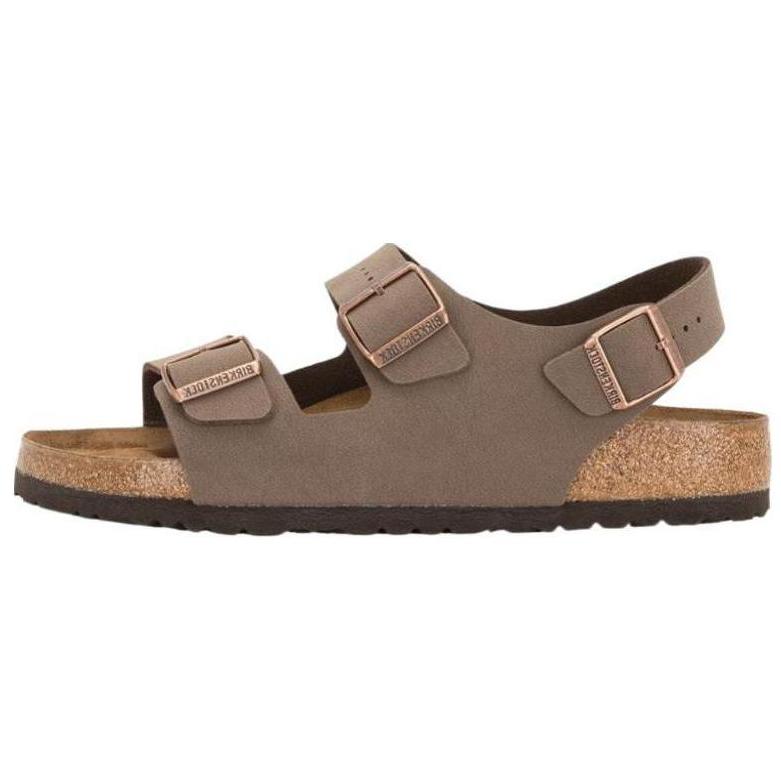 Birkenstock Milano Удобные и модные сандалии на одной лямке Унисекс Светло-коричневые Широкая посадка 634501 44