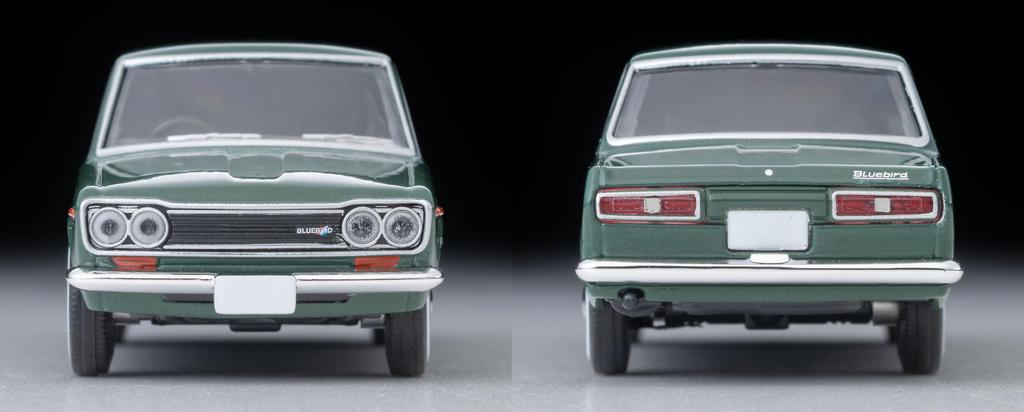 TOMYTEC Tomica Limited Vintage Datsun Bluebird Sedan 1400 Standard Green 1970 Model 339281 1/64 LV-219a 2-Door (Finished Product)