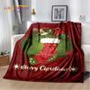 Merry Christmas Tree Santa Claus Kids Gift Cartoon Plush Blanket,Flannel Blanket Throw Blanket for Living Room Bedroom Bed Sofa